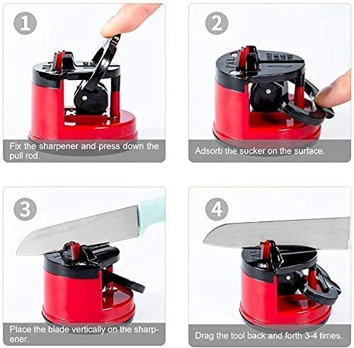 KNIFSHARP | Compact Suction Knife Sharpener – Quick & Safe Edge Restoration