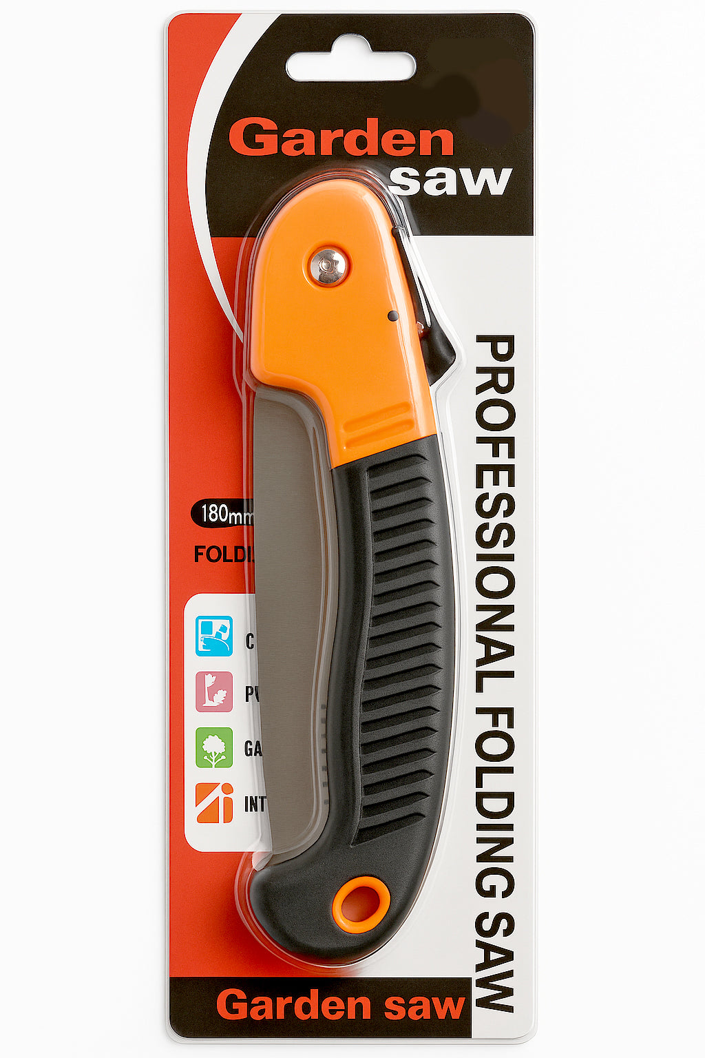 Shopper52 Garden Pruning Saw with Ergonomic Handle, Serrated Steel Blade (SAW-3)