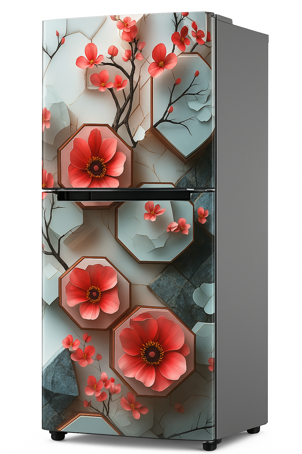 Shopper52 Decorative Wallpaper for Fridge Refrigerator Home and Office Fridge Stickers