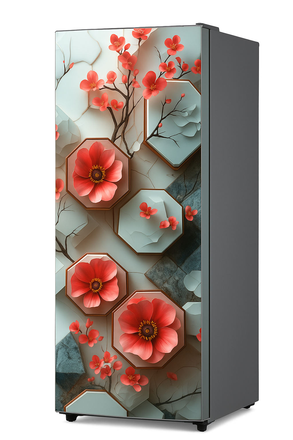 Shopper52 Decorative Wallpaper for Fridge Refrigerator Home and Office Fridge Stickers