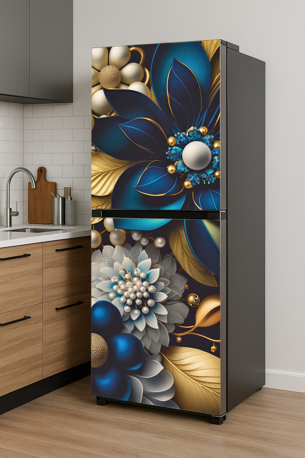 Shopper52 Decorative Wallpaper for Fridge Refrigerator Home and Office Fridge Stickers