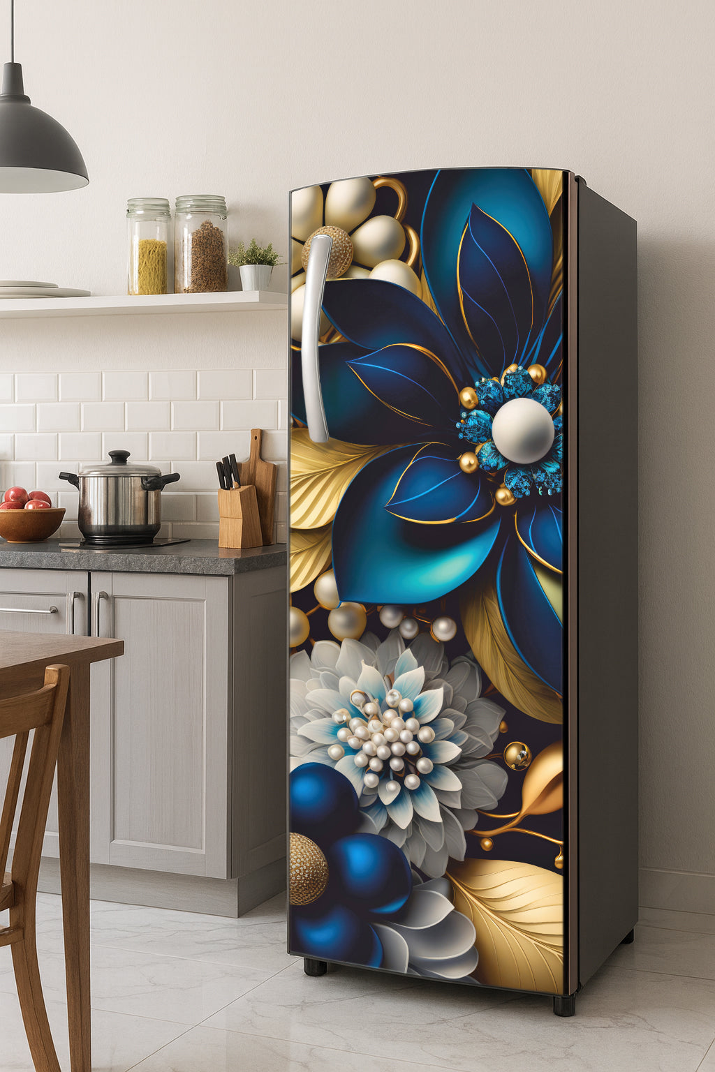 Shopper52 Decorative Wallpaper for Fridge Refrigerator Home and Office Fridge Stickers