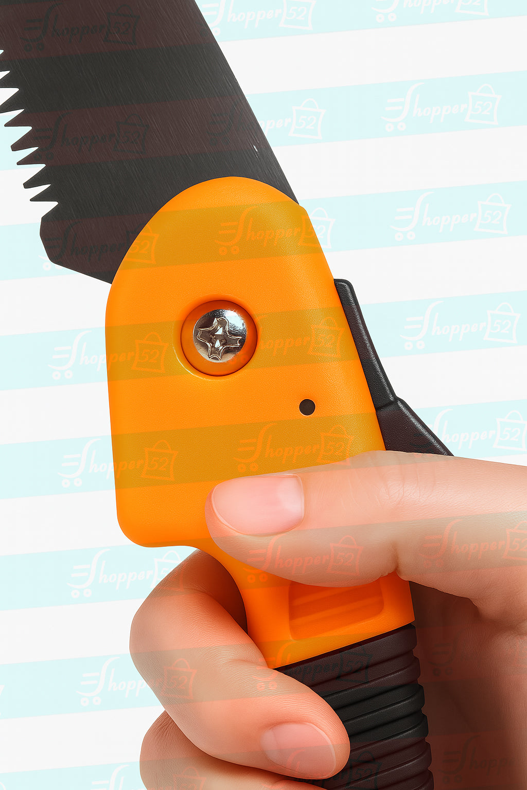 Shopper52 Garden Pruning Saw with Ergonomic Handle, Serrated Steel Blade (SAW-3)