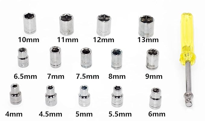 Shopper52 10mm Powerful Electric Drill Machine with 9 Pcs Drill Bit Set and 40PCTK - DRL9PCB40PC