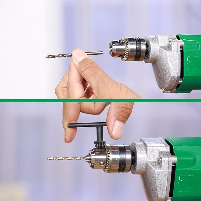 Shopper52 10mm Powerful Electric Drill Machine with 9 Pcs Drill Bit Set and 40PCTK - DRL9PCB40PC