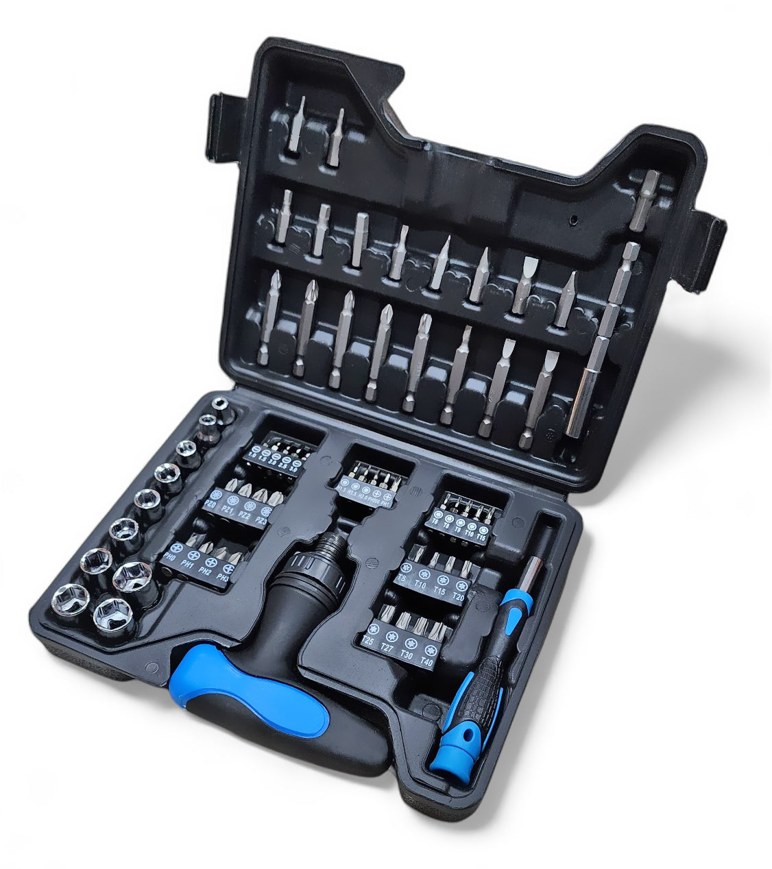 63 in 1 Pcs Tool Kit Screwdriver Set and Socket Set