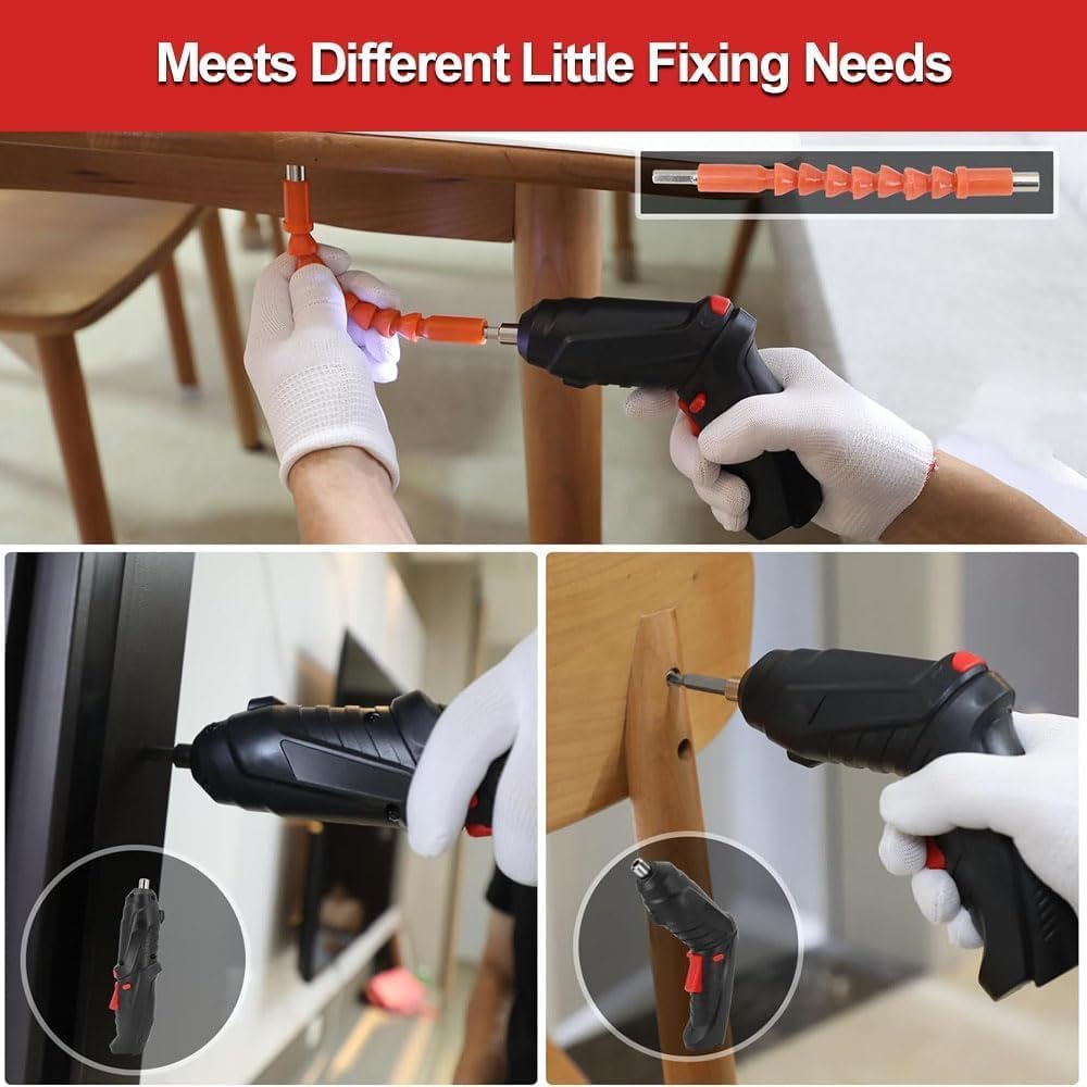 47-in-1 Electric Screwdriver Set | USB Rechargeable Cordless Drill Driver Kit