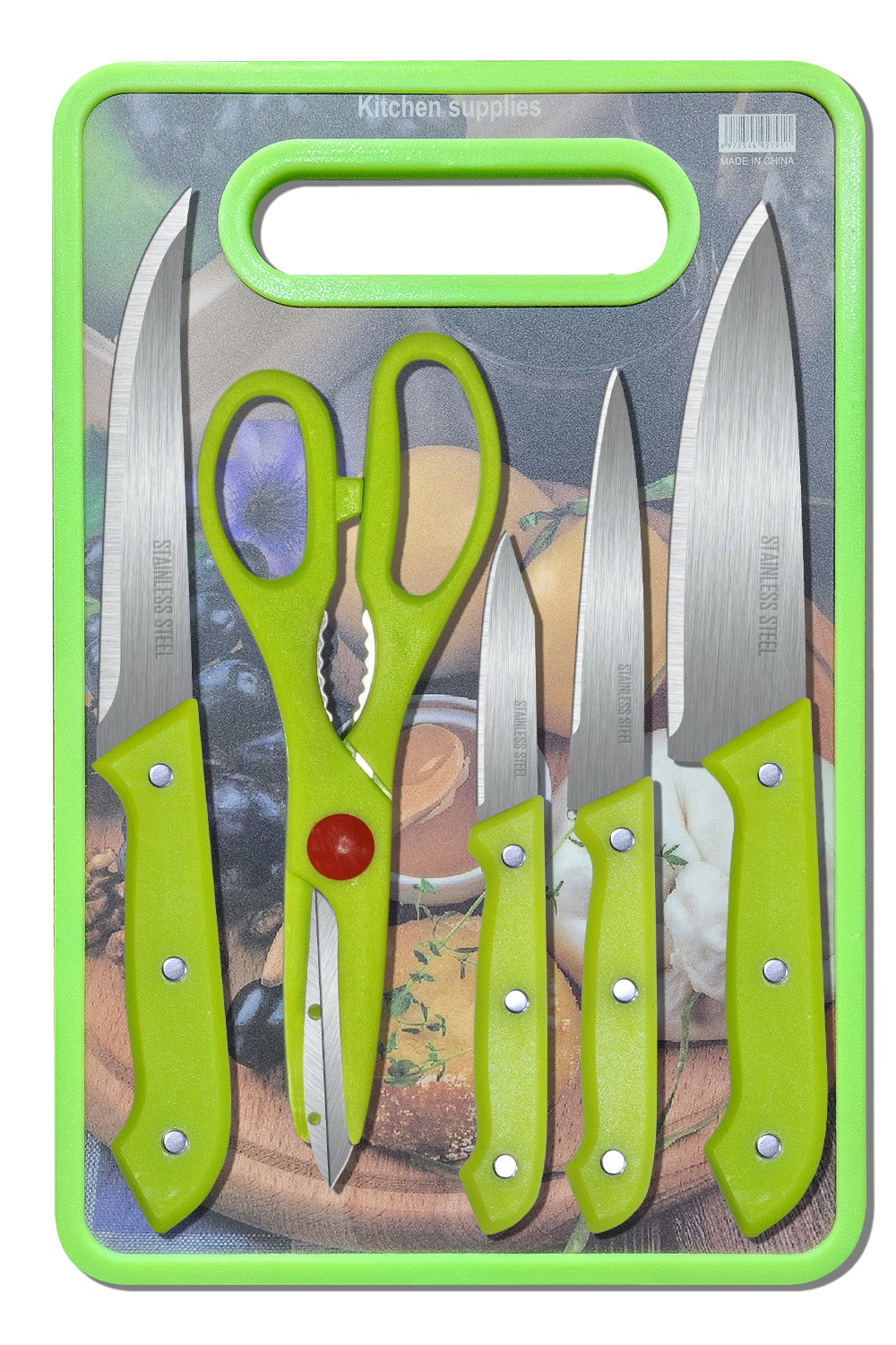 6 Piece Stainless Steel Kitchen Knife Set Knives Set - 6pcKNIFE