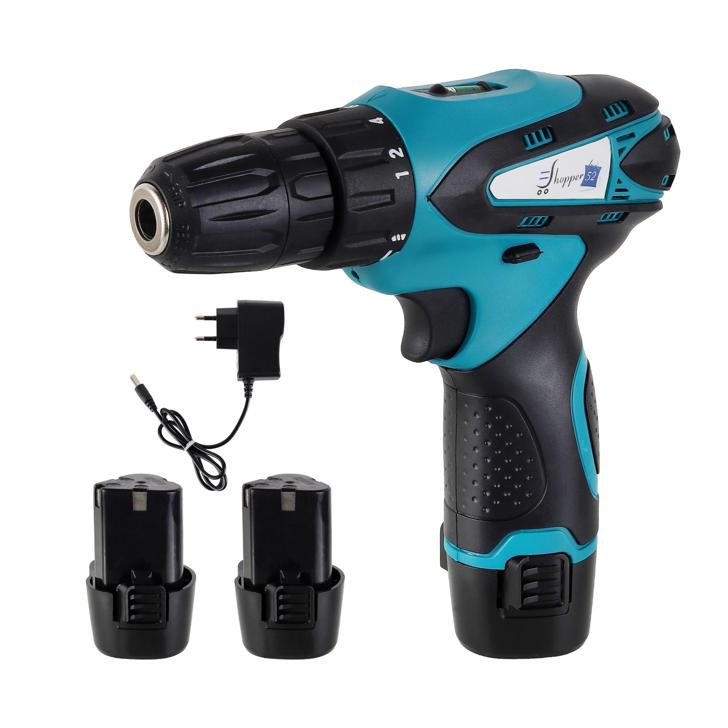 10mm Cordless Drill Machine with 12V Li-ion Dual Speed Keyless Chuck Drill and Batteries - AUTO-DRLTOOL-01