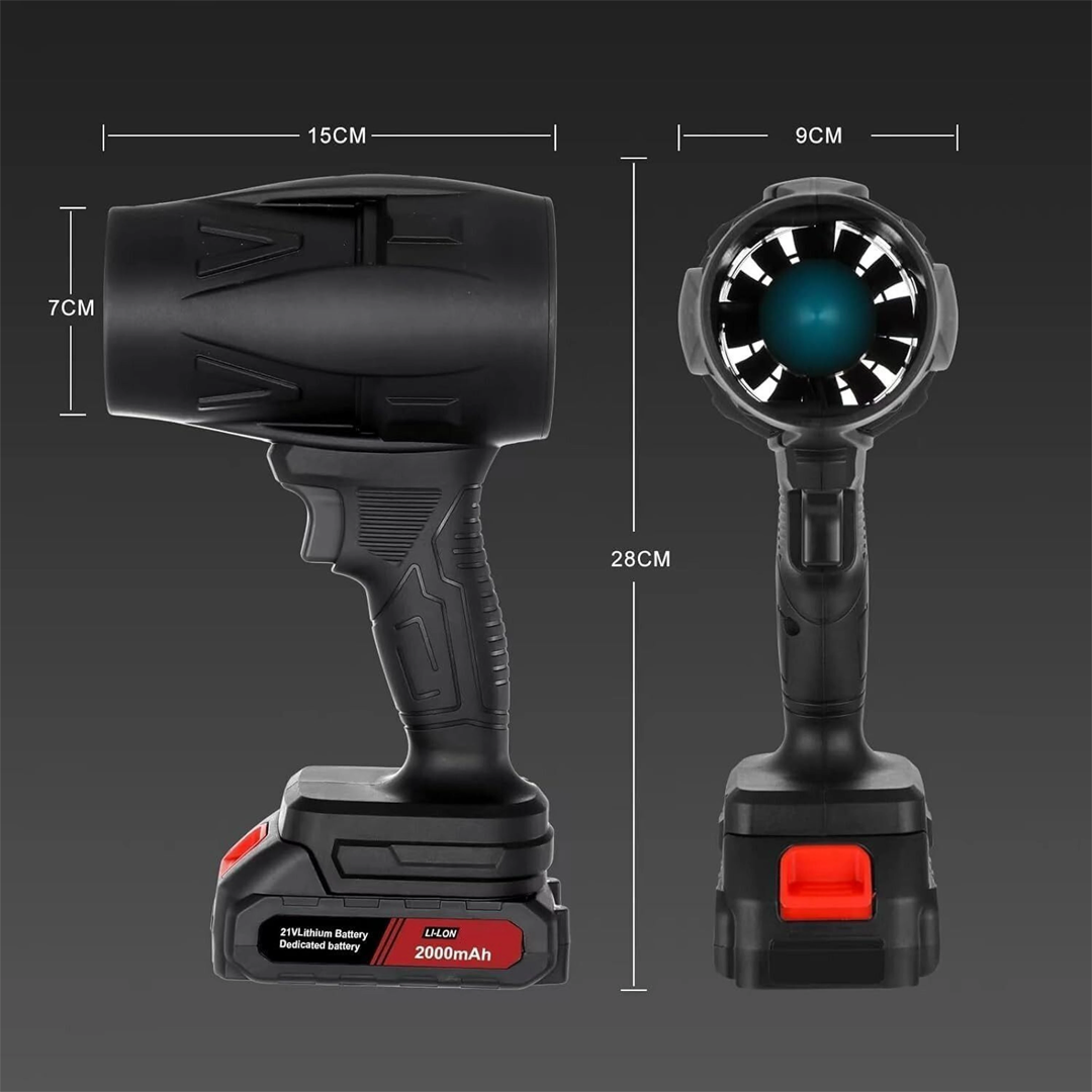 48V Cordless Handheld Turbo Jet Blower | High-Speed Air Duster & Leaf Blower | Rechargeable & Portable