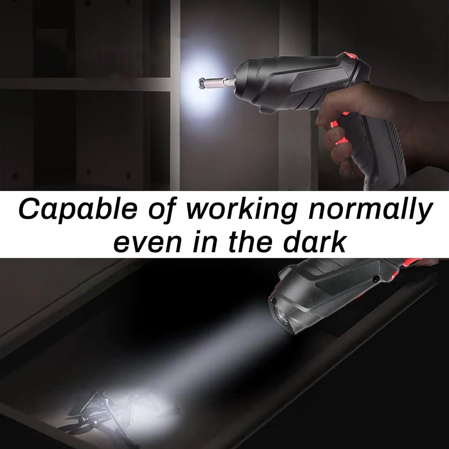 Electric Cordless Screwdriver Kit Set with USB Cable for Home Office DIY - CODE-SCREW-01