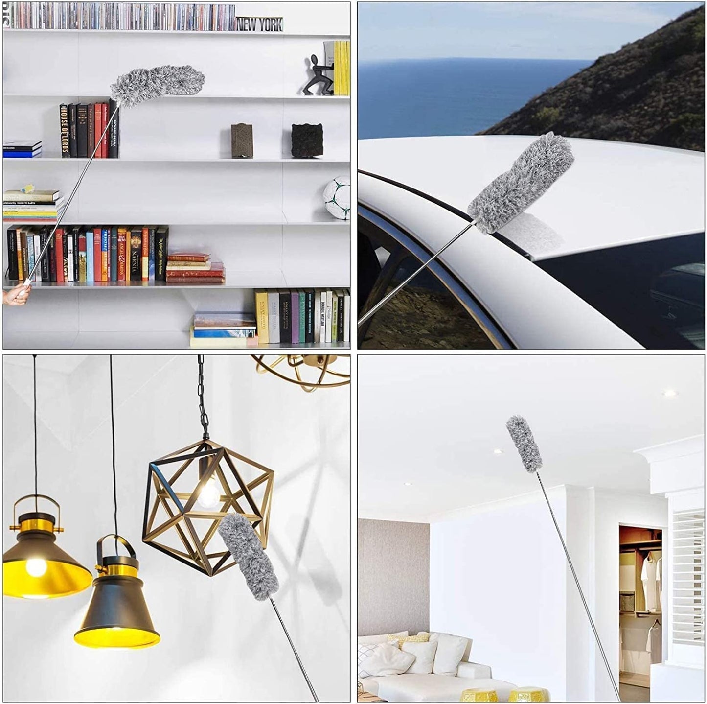 Shopper52 Feather Bendable & Extendable Fan Cleaning Duster-FANDUST