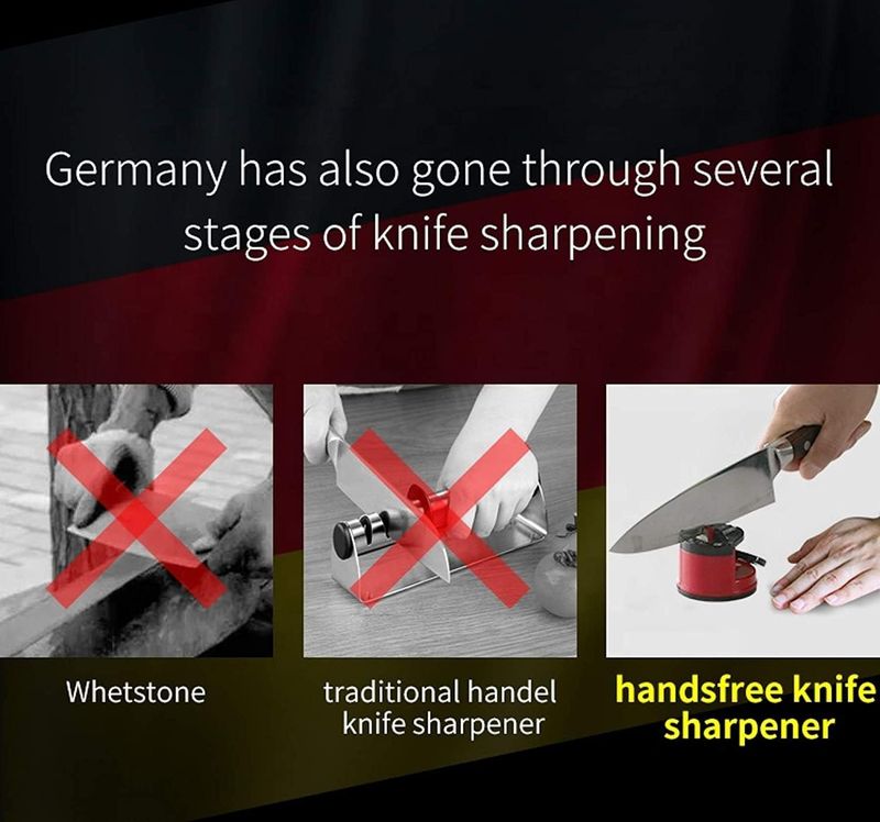 KNIFSHARP | Compact Suction Knife Sharpener – Quick & Safe Edge Restoration
