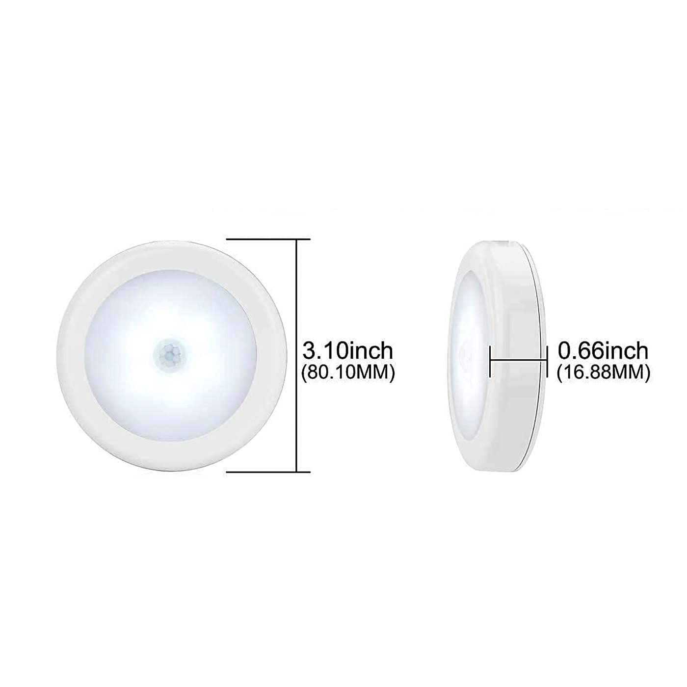 Led USB Rechargeable Lamp Motion Sensor Light Sensing Battery Powered Nightlight Wall Light - LEDLIGHT