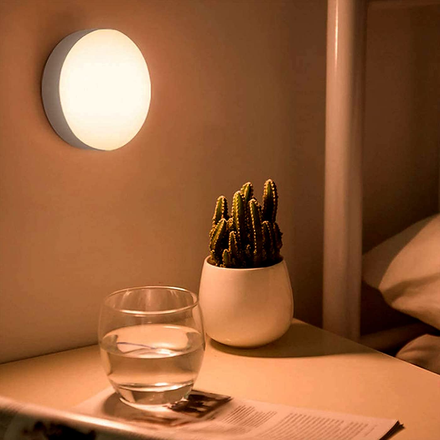 Led USB Rechargeable Lamp Motion Sensor Light Sensing Battery Powered Nightlight Wall Light - LEDLIGHT