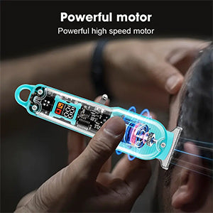 Transparent Micro-Shaver & Trimmer for Men with USB Charging Cable Runtime 180 Mintues - TRIM-DIGI