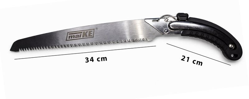 Folding Hand Saw with Sharp Serrated Blade – Portable Pruning Saw for Wood Cutting, Gardening, Camping & Outdoor Use, Durable Steel Blade with Ergonomic Grip (SAW-4)