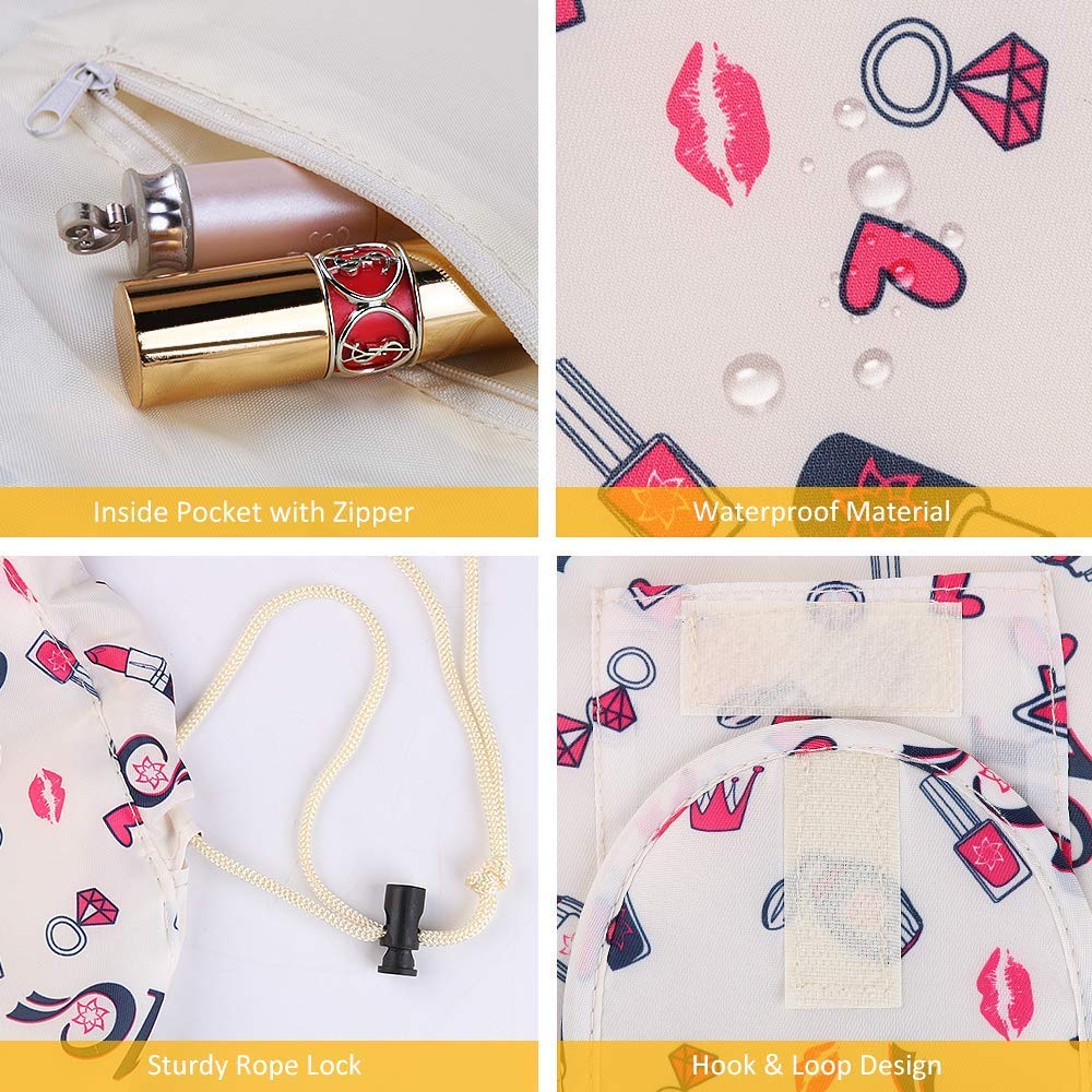 Shopper52 Portable Drawstring Makeup Bag Large Capacity Lazy Cosmetic Organizer Pouch Magic Travel Toiletry Bags For Womens Ladies Bag Travel Bag - TRPOTLIBAG-PK