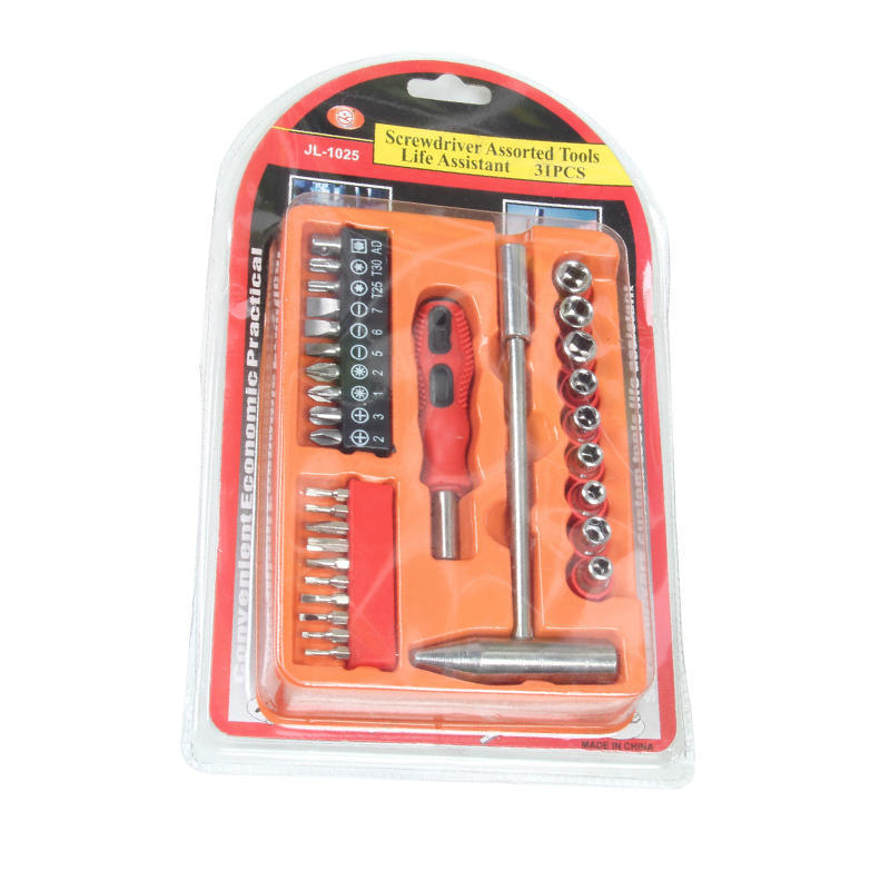 shopper 52.com 31 in 1 Socket and Screwdriver Bit Set with Ratchet Handle, Extension Bar and Adapter for Bike, Car Repairs- 31PCTK