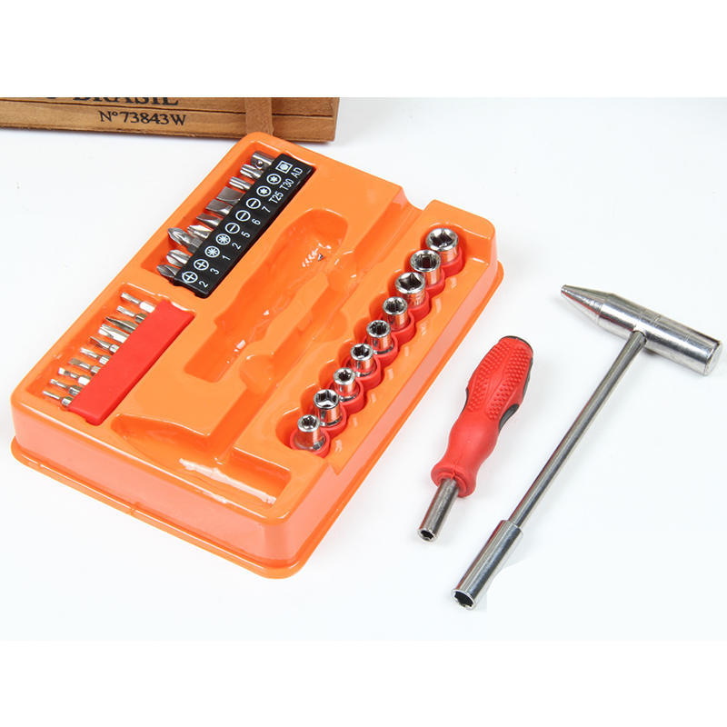 shopper 52.com 31 in 1 Socket and Screwdriver Bit Set with Ratchet Handle, Extension Bar and Adapter for Bike, Car Repairs- 31PCTK