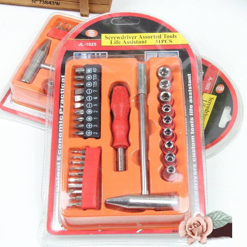 shopper 52.com 31 in 1 Socket and Screwdriver Bit Set with Ratchet Handle, Extension Bar and Adapter for Bike, Car Repairs- 31PCTK