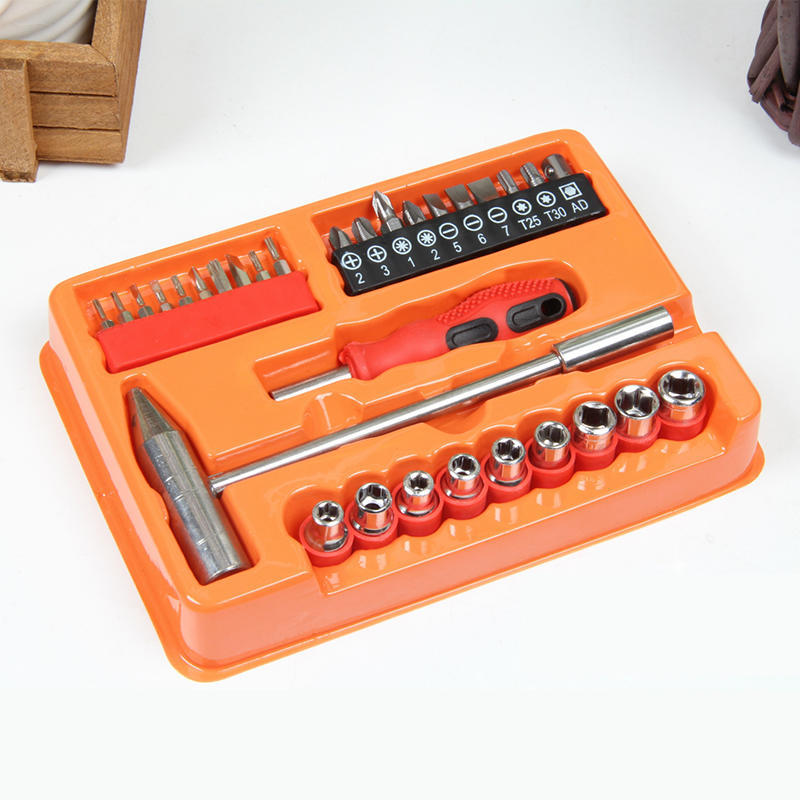 shopper 52.com 31 in 1 Socket and Screwdriver Bit Set with Ratchet Handle, Extension Bar and Adapter for Bike, Car Repairs- 31PCTK