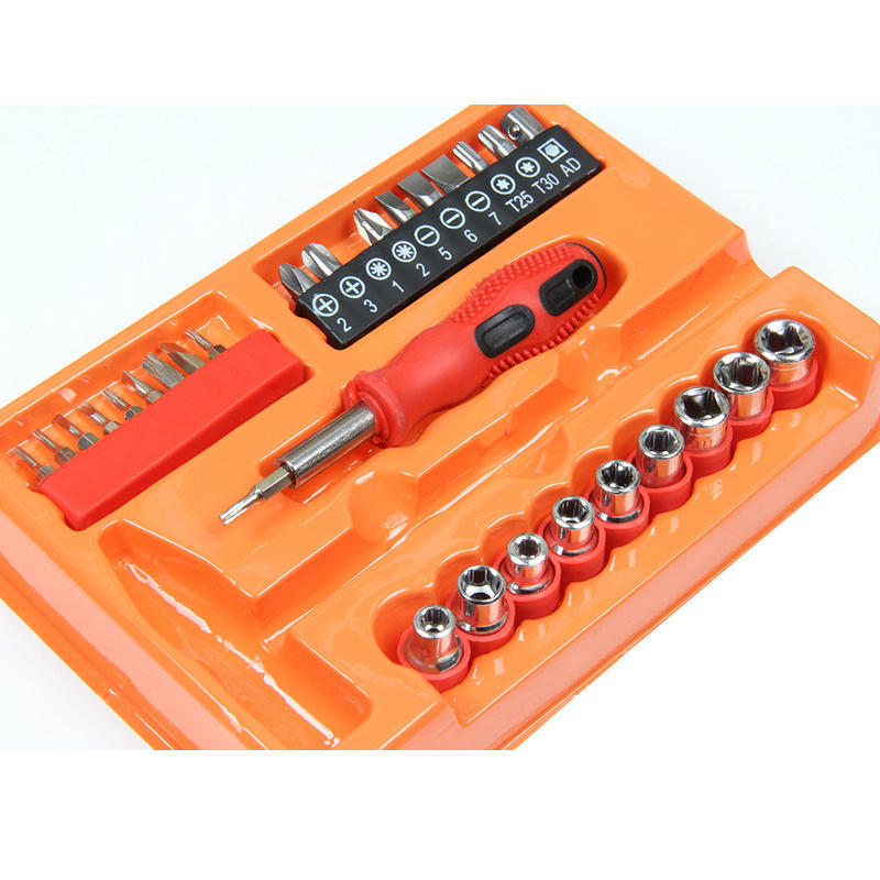 shopper 52.com 31 in 1 Socket and Screwdriver Bit Set with Ratchet Handle, Extension Bar and Adapter for Bike, Car Repairs- 31PCTK