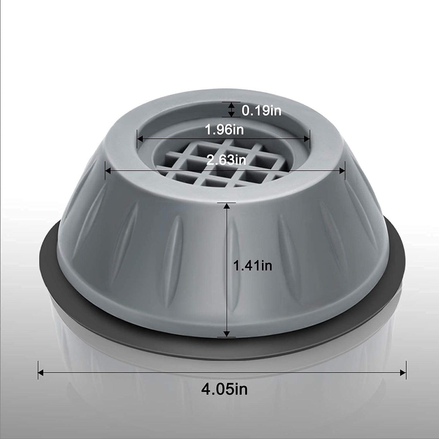 4 Pcs Washing Machine Stand Anti Vibration Pads Washer Foot Pads Dryer Heightening Pads Stabilizer Support Stand for Home - 4PCPAD