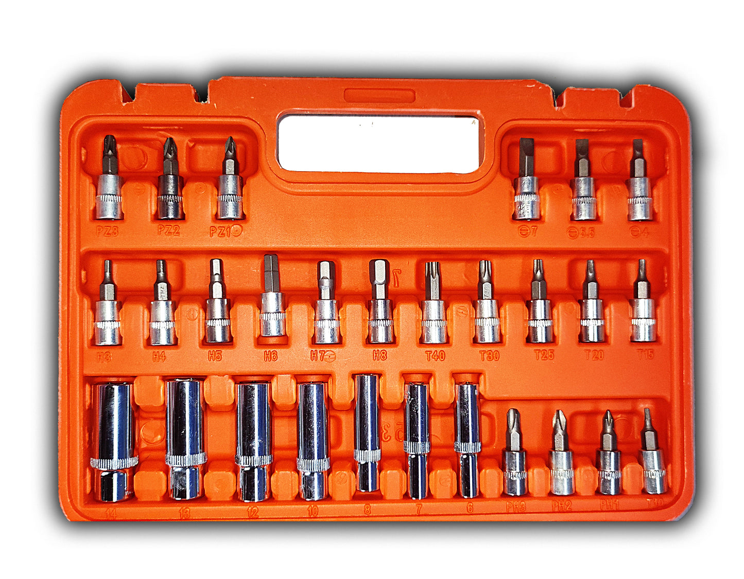 Hand Toolkit Premium Socket Hex Wrench Tool Set 1/4 Drive Socket Set - 53 pcs – 53PCTK
