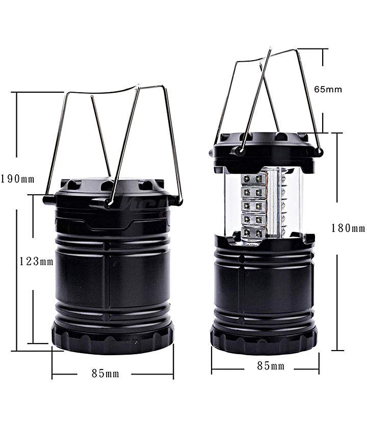 Solar Rechargeable 6LED Camping Lantern Light Solar Lamp Torch G-85 - 6LEDG85