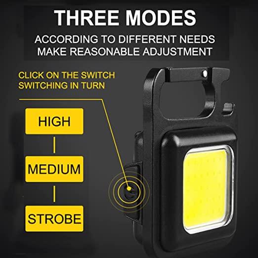 Multifunctional Rechargeable Keychain Emergency Light