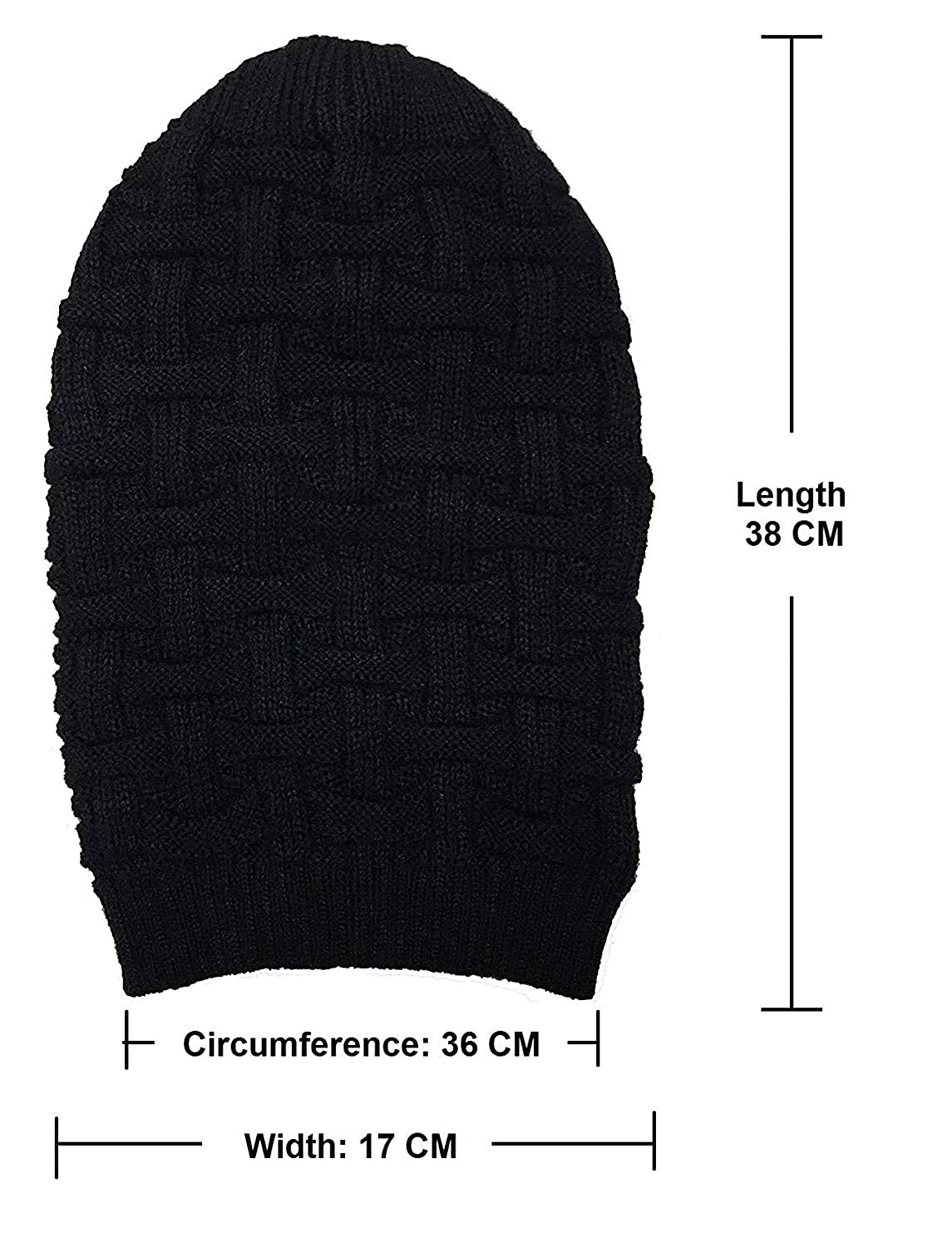Men Boys Stylish Winter Wear Caps - CAP-BEA2-BK