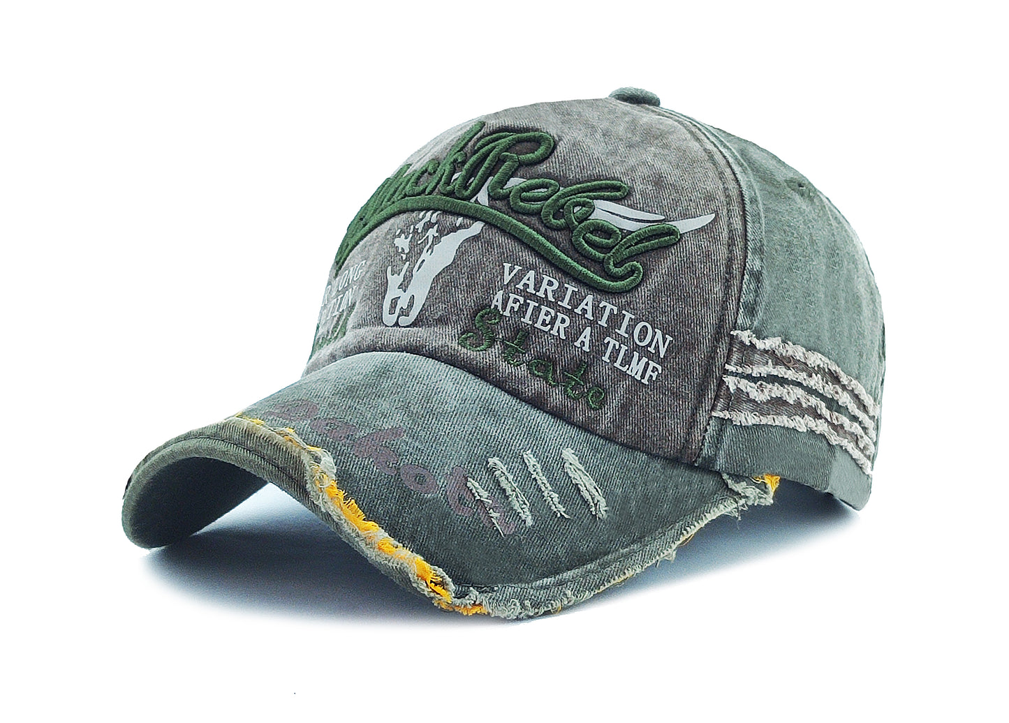 Men Boys Stylish Baseball Denim Jeans Cap Boys Caps - CAP-REBEL-GR