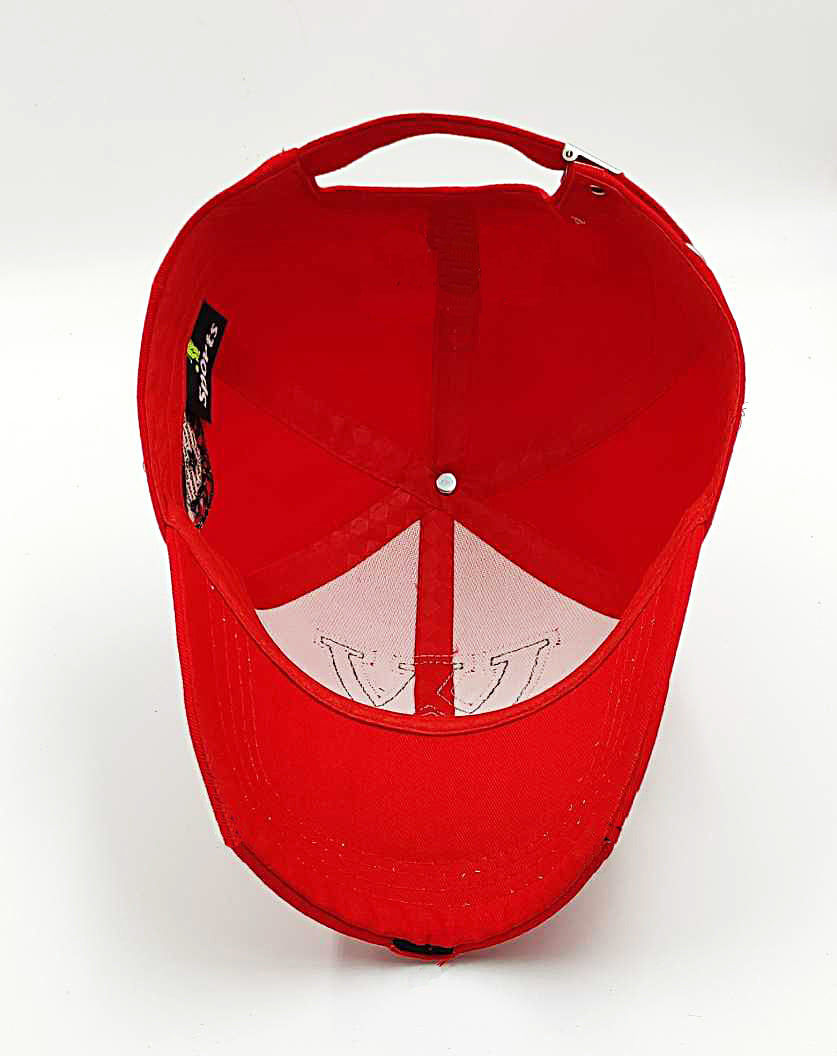 Men Boys Stylish Baseball Adjustable W Red Cap