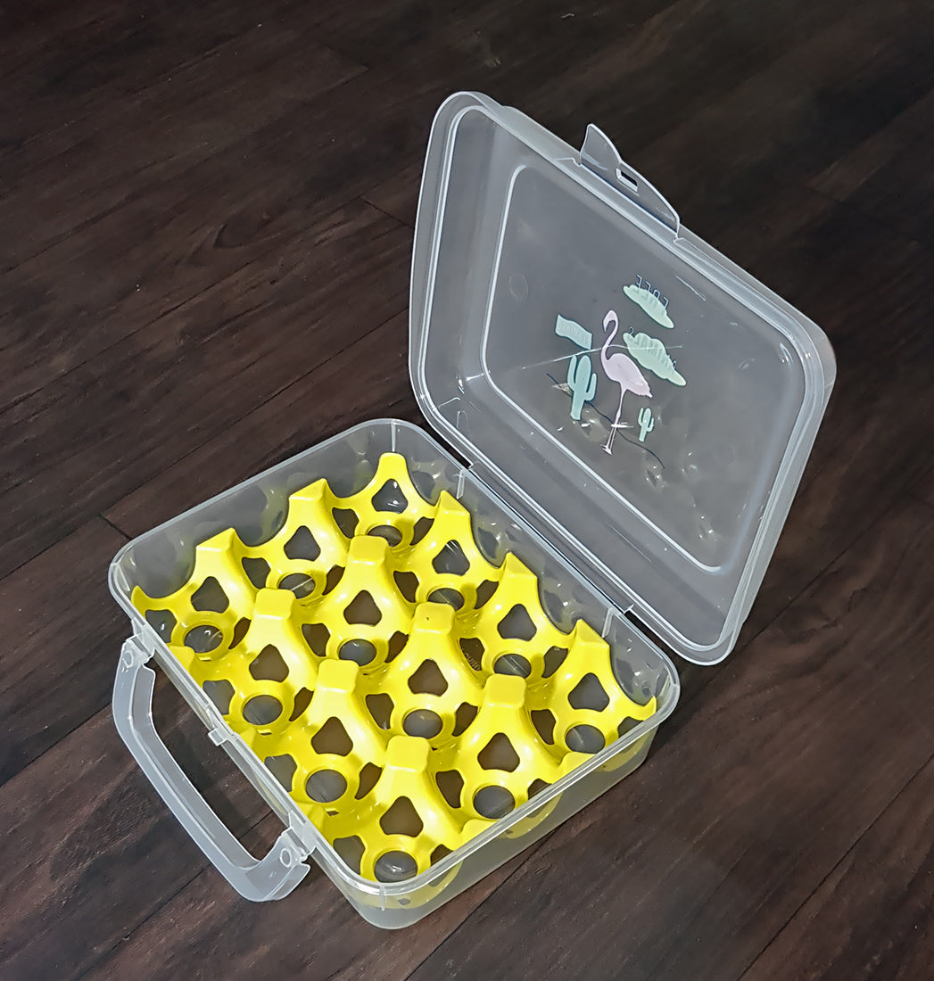 Plastic Egg Tray Box for Fridge Egg Storage Container Basket Crate for Home - EGGTRAY