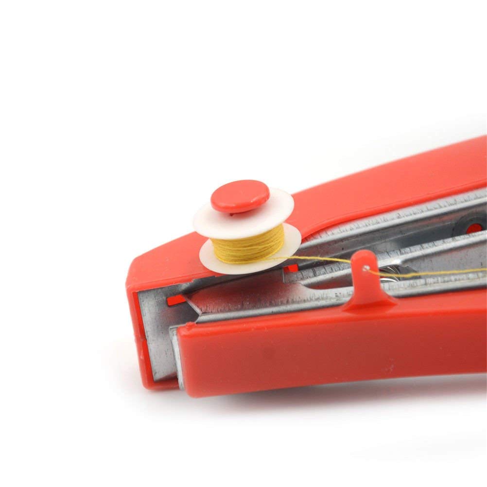 Portable Mini Lightweight Cordless Hand-Operated Manual Stapler Size Tailoring Sewing Stitch Machine - HLDMCH