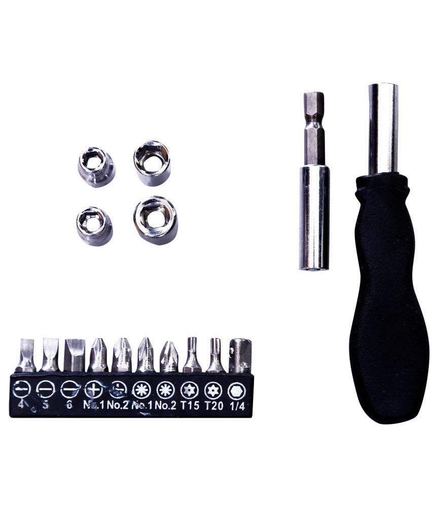 Hobby Toolkit 25 Pieces Screwdriver Socket Set and Bit Combination Wrench Tool Kit Magnetic Toolkit- HOBYTOL