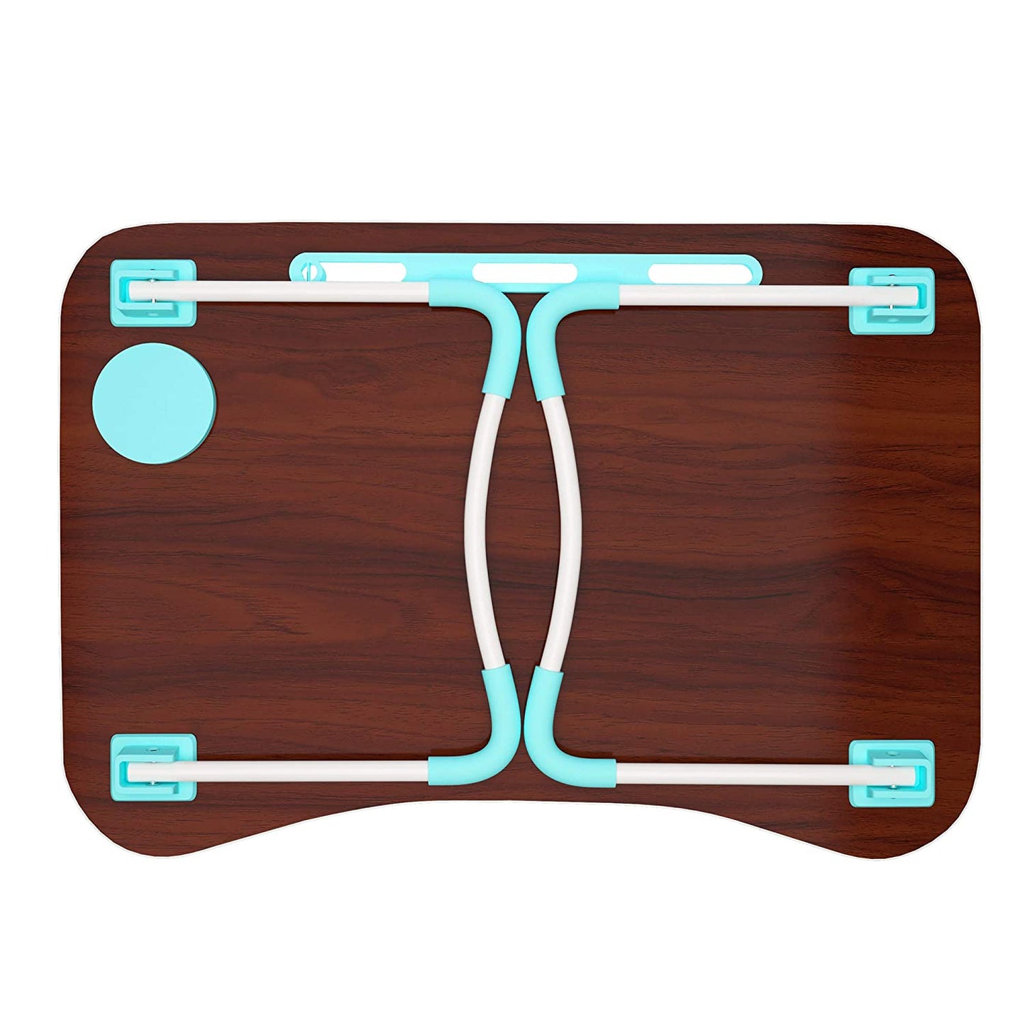 Foldable Portable Adjustable Multifunction Laptop Study Lapdesk Table - HQMPTCUP-BU