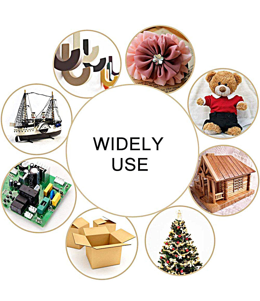 Hot Melt Plastic Glue Gun with 2 Glue Sticks for School Kids Art Craft Home Industrial Use Decorating Purpose - HTGLVEGN