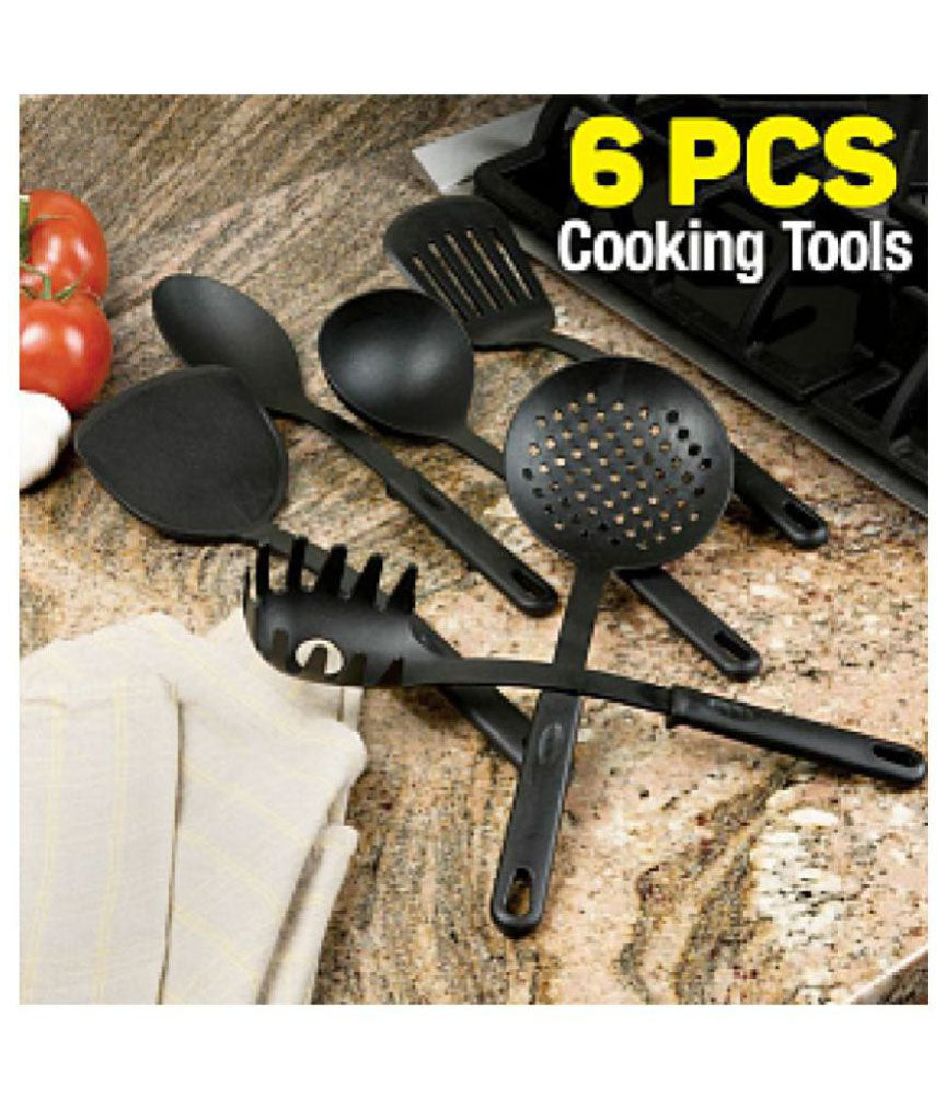 Plastic Polypropylene Kitchen Tools Silicone Spatula, Mixing and Slotted Spoon - KITCHENTOOL