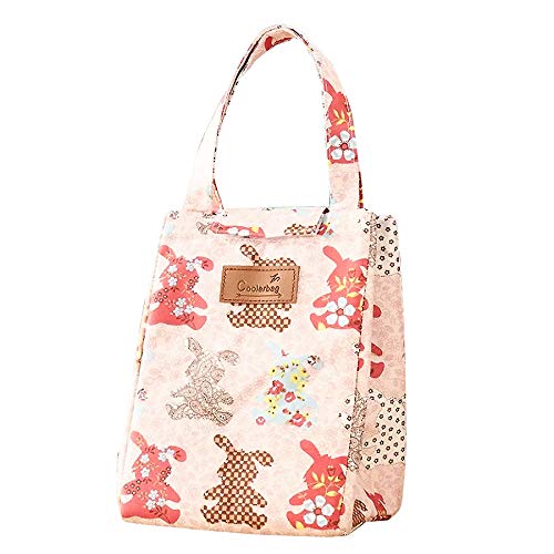 Portable Cooler Bag FOLD-Over Insulated Lunch Bag with Handle and Travel Tote Bag Office Lunch Bag - LUNCHBAGMX-BG