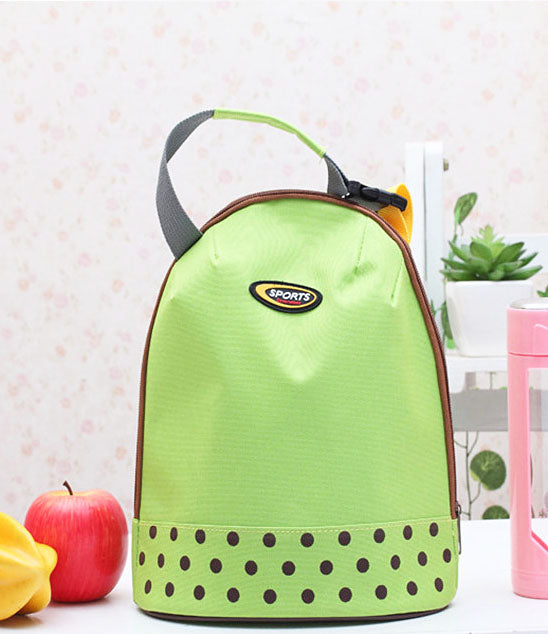 Portable Canvas Thermal Insulated Lunch Box Lunch Tote Bag Small Lunch Bag - LUNCHBAGSPORT-GR