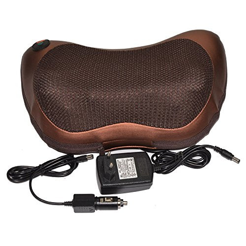 Neck Back Shoulder Heat Pillow Deep Kneading Massager For Car Home Office Massager - MASSAGEPLW