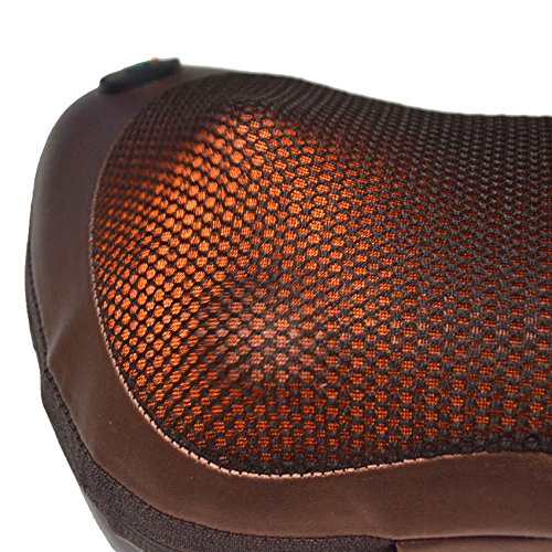 Neck Back Shoulder Heat Pillow Deep Kneading Massager For Car Home Office Massager - MASSAGEPLW