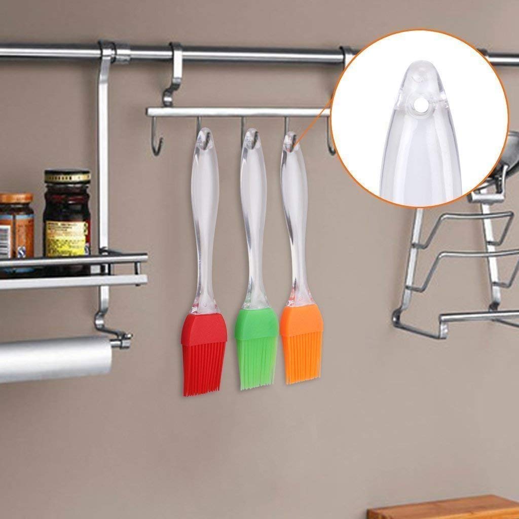 Silicone Non-Stick Spatula and Brush with 8 Piece Measuring Cup & Spoon Set for Cooking Baking - CMMSRSLC