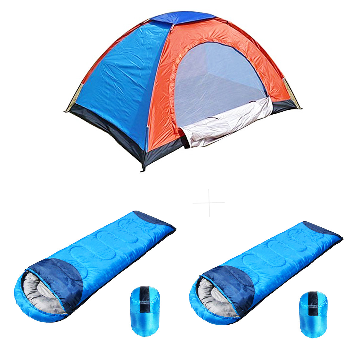 Camping Tent Portable Foldable Person Tent with Waterproof Thick Carry Bed Camping Bag Sleeping Bag Pcs Sleeping Bag 2TENTSLEEPING2