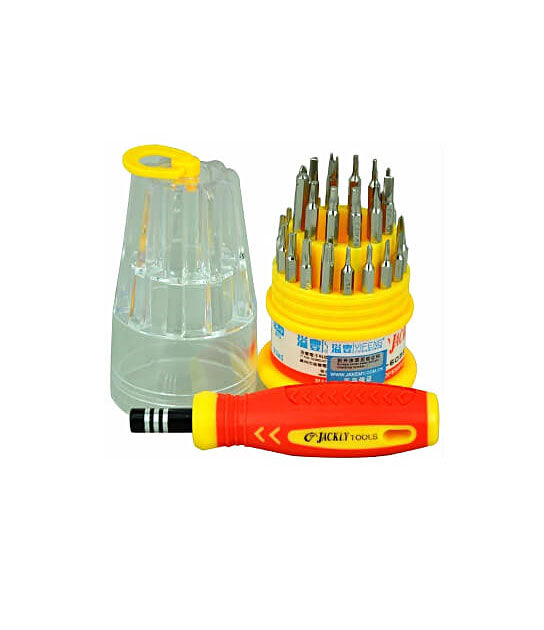 31 Pieces Jackly Screwdriver Socket Set and Combination Tool Wrench Magnetic Tool Kit - TLRDJK