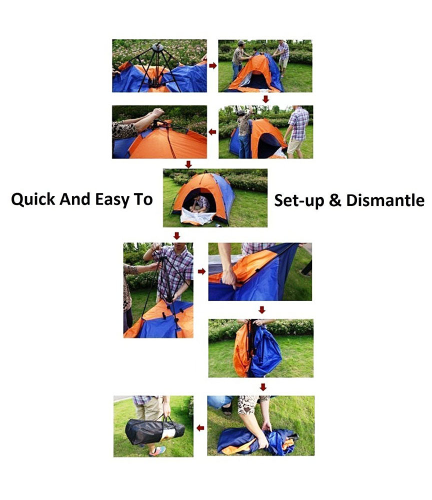 Outdoor Camping Tent Portable Foldable Tent for 4 Person Tent - TNT0