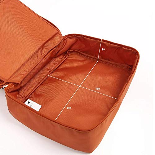 Shopper 52 Nylon Travel Organizer Multifunction Toiletry, Makeup Kit, Pouch, Cosmetic Bag Travel Bag - TRVKIT-BR