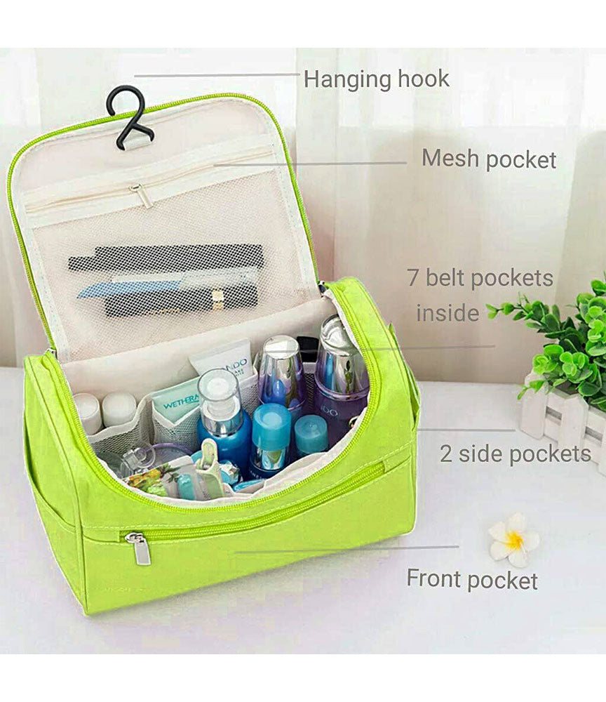 Travel Cosmetic Organizer Bag, Waterproof Wash Bag, Men Women Cosmetic Makeup Bag, Hanging Toiletry Bag, Necessaries Make up Case - TRWSBAGGR